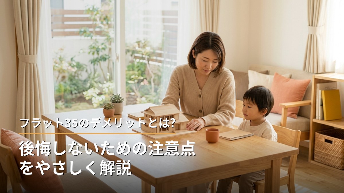 フラット35のデメリットとは?後悛しないための注意点をやさしく解説