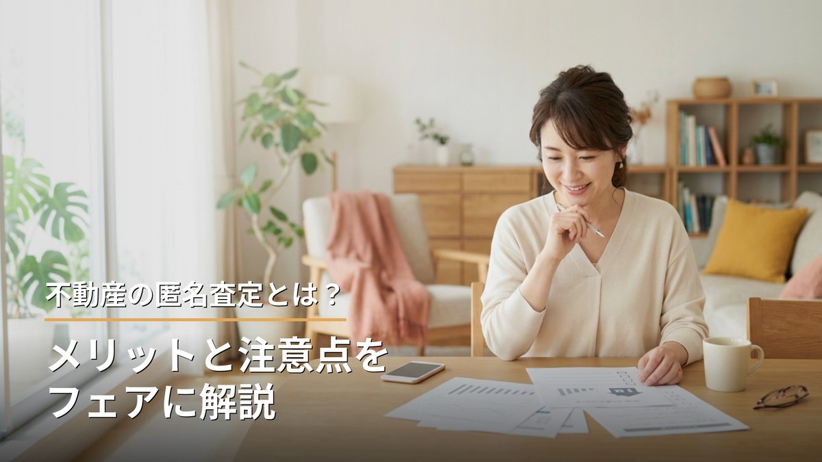 不動産の匿名査定とは?メリットと注意点をフェアに解説