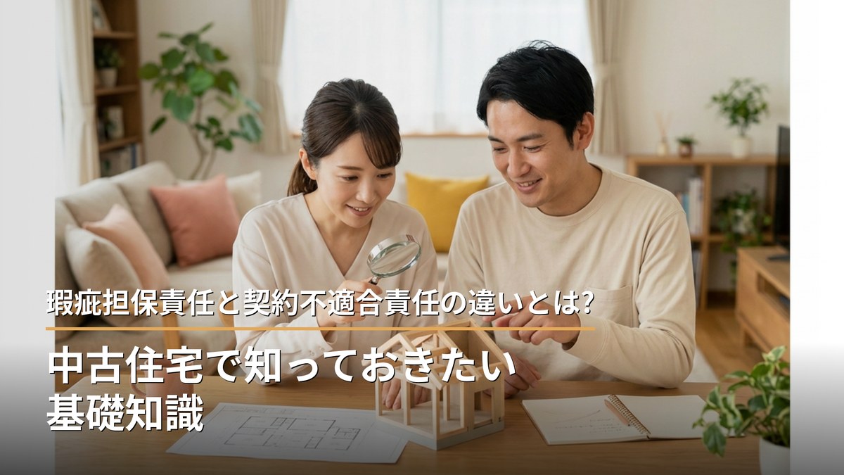 瑕疵担保責任と契約不適合責任の違いとは?中古住宅で知っておきたい基礎知識