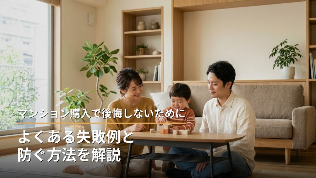 マンション購入で後悔しないために｜よくある失敗例と防ぐ方法を解説
