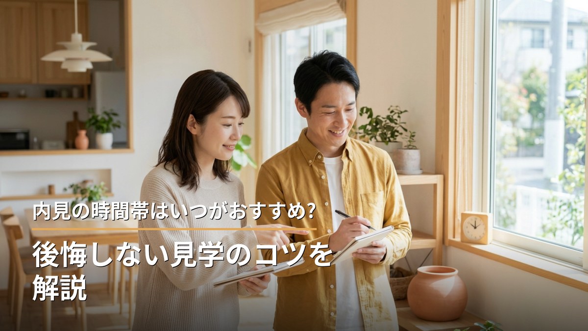 内見の時間帯はいつがおすすめ?後悔しない見学のコツを解説