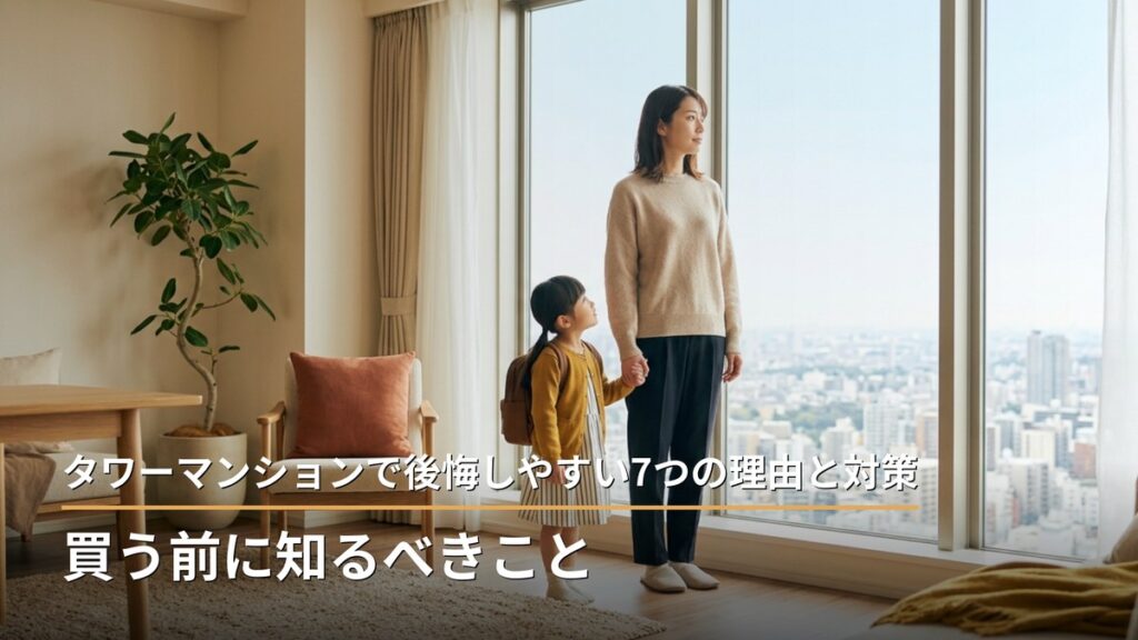 タワーマンションで後悔しやすい7つの理由と対策｜買う前に知るべきこと