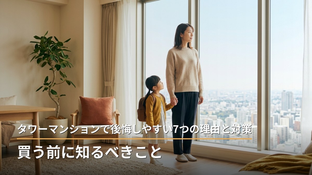 タワーマンションで後悔しやすい7つの理由と対策｜買う前に知るべきこと