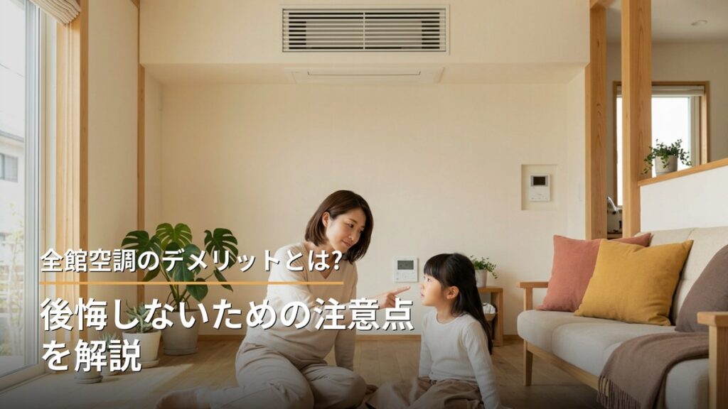 全館空調のデメリットとは?後悔しないための注意点を解説